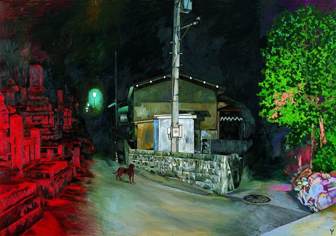 横尾忠則 《暗夜光路　赤い闇から》2001年　東京都現代美術館
