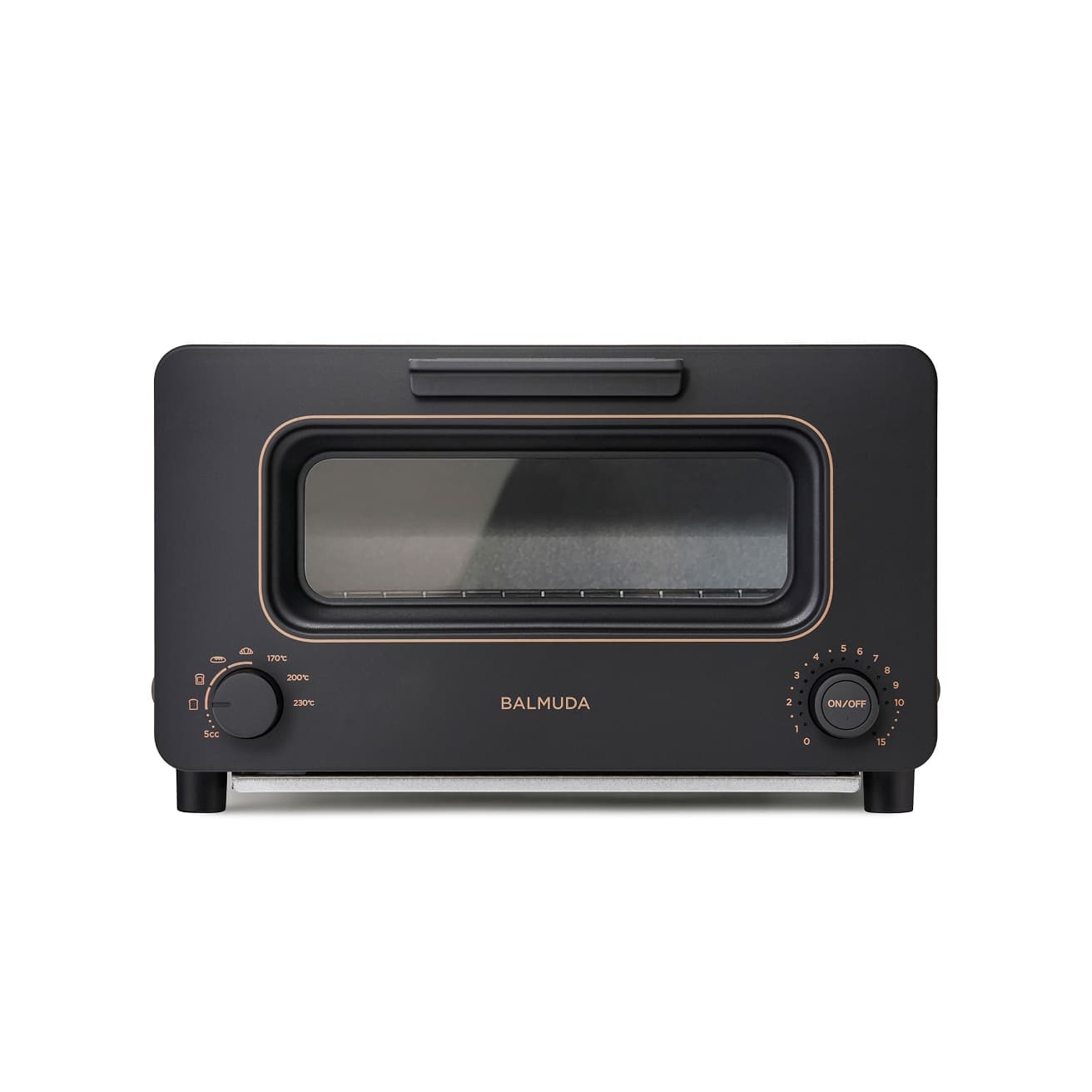 スチームトースター 《BALMUDA The Toaster》（ブラック）。