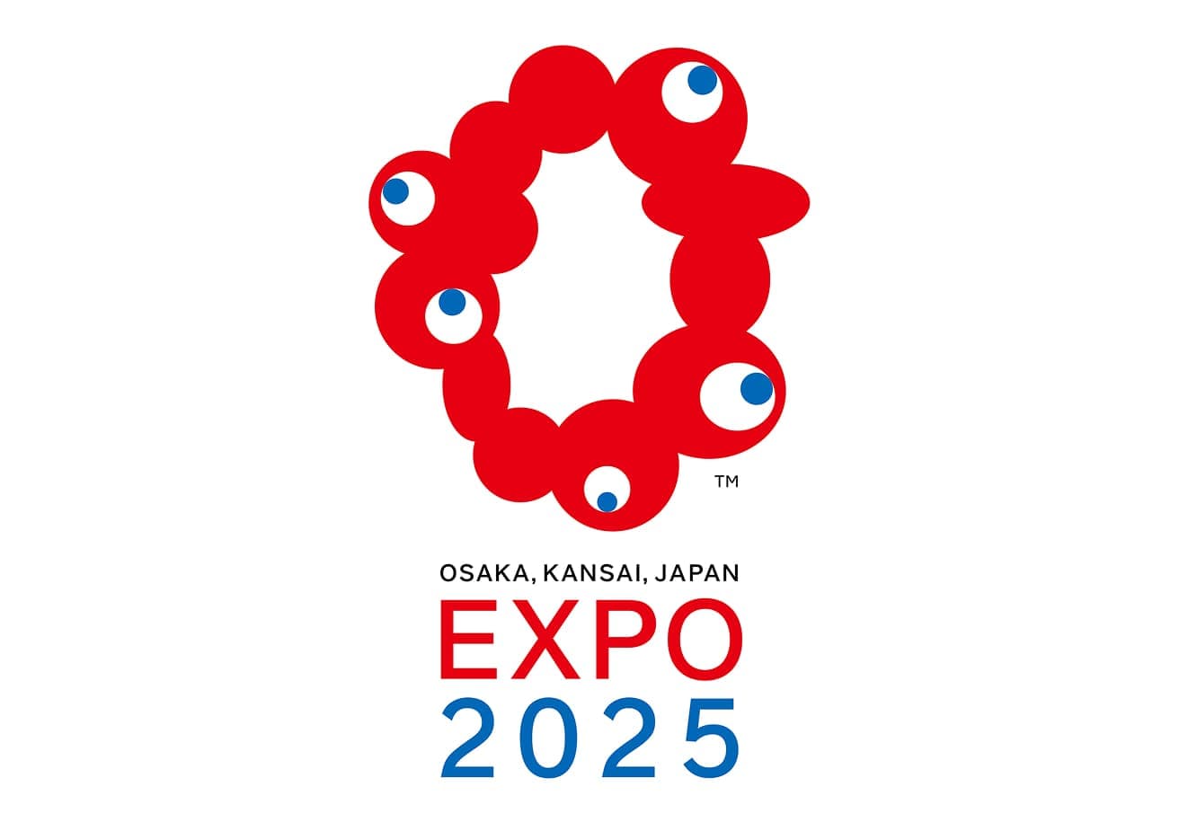 ミャクミャクのモチーフにもなった、大阪・関西万博公式ロゴマーク。©Expo 2025