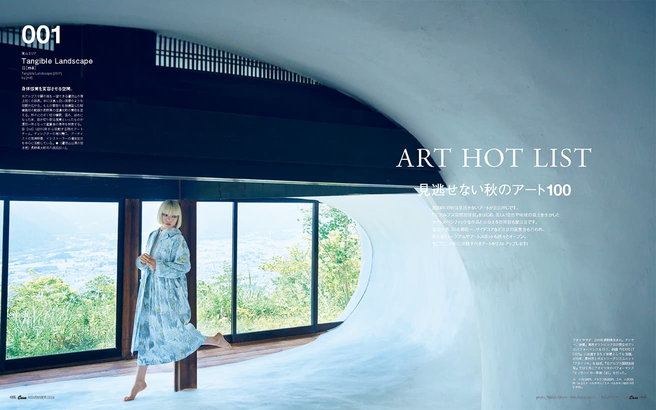 最新号『見逃せない秋のアート100』発売中！