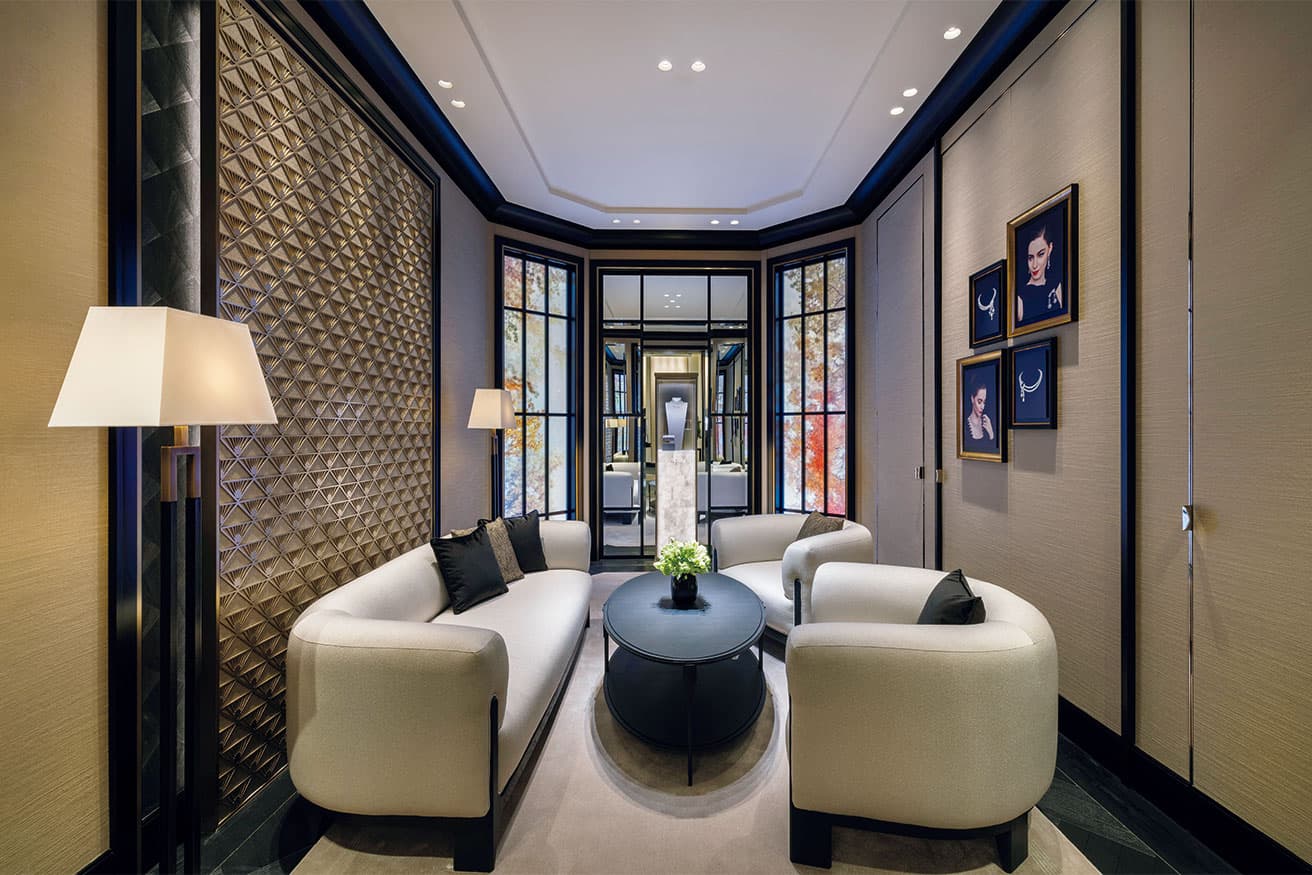 ブティック奥に2つあるVIPルームの一つ。