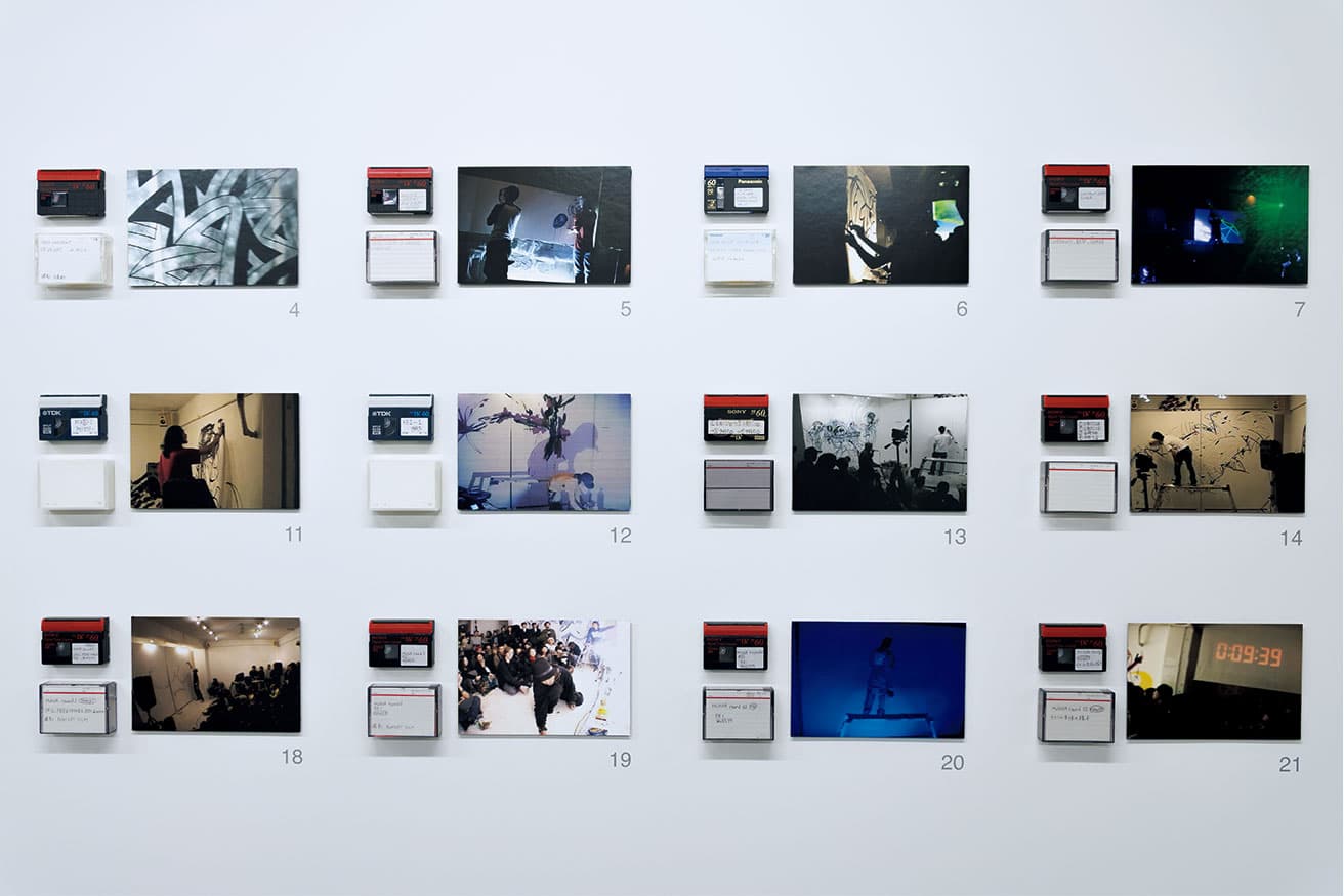 『The New Beginning —The Live Painting Scene in Shibuya in the 2000s』では、大山の活動の原点ともなった2000年代の渋谷のクラブで行われたライブペインティングの映像記録を断片的に紹介。〜2026年4月5日。