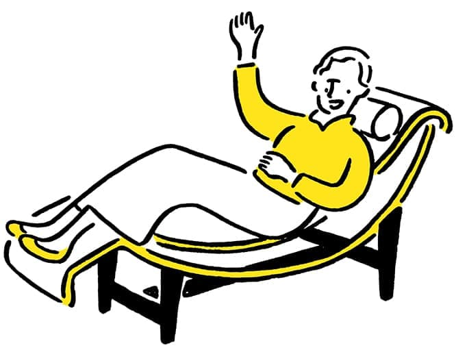 インテリア・デザイナーの、シャルロット・ペリアン。illustration_Yu Nagaba