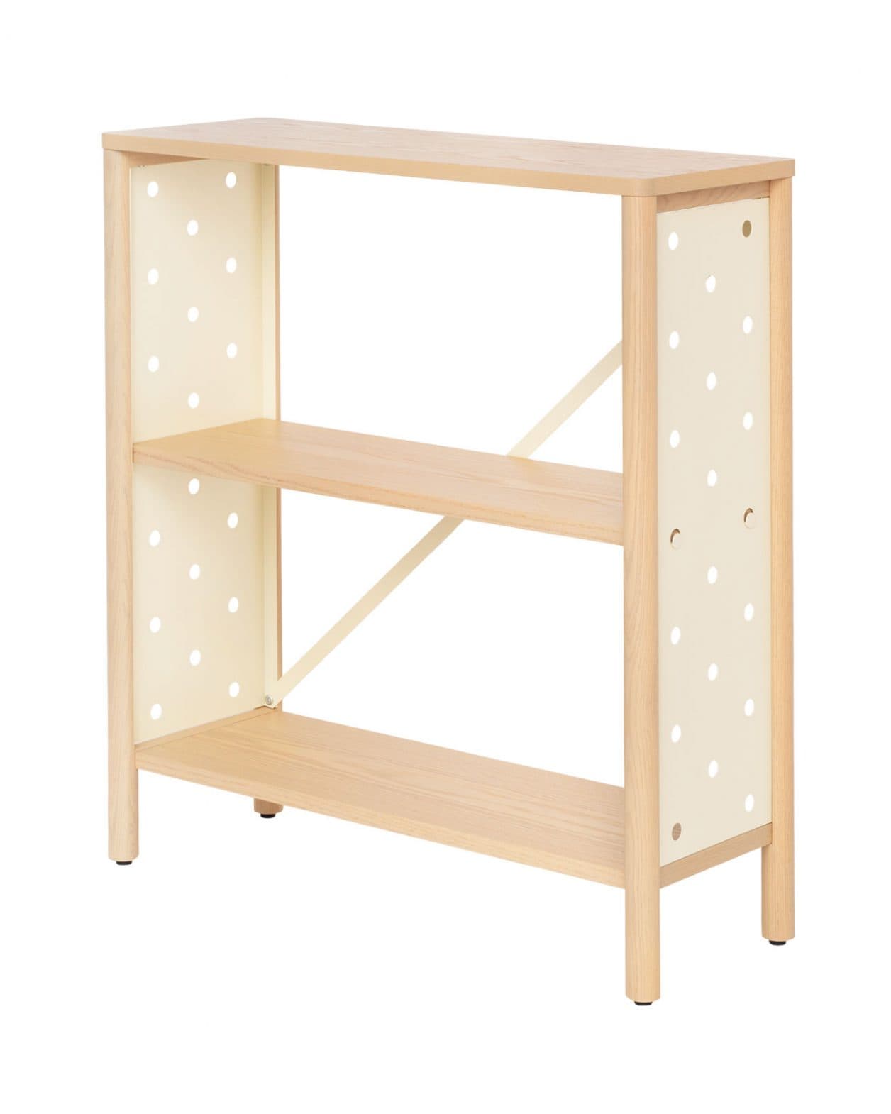 〈good eighty％〉からドミノの穴をかたどった軽やかなシェルフが発売。