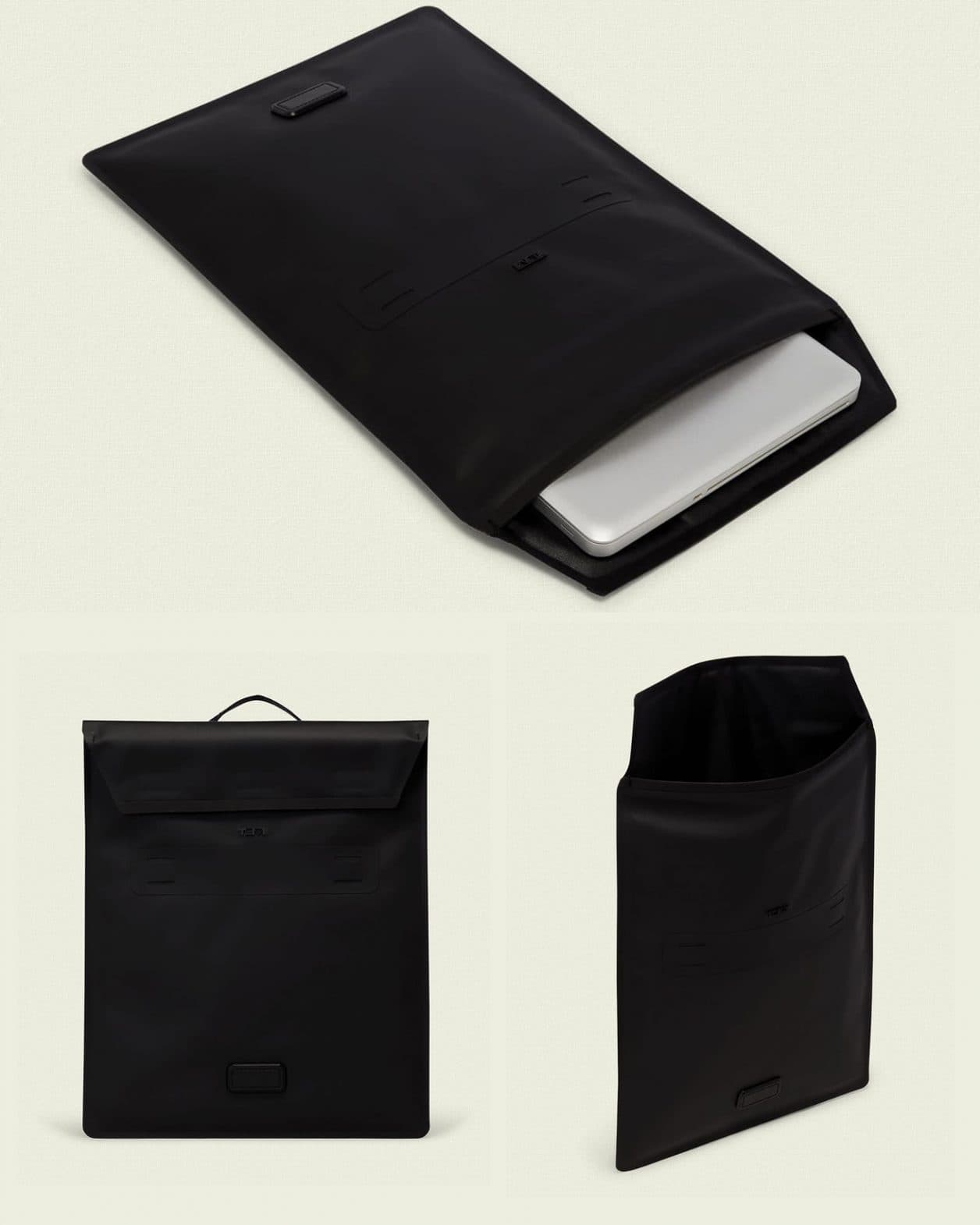 〈TUMI〉の高機能なPCケース。耐水性に優れ衝撃からも守ってくれる、頼れる存在！