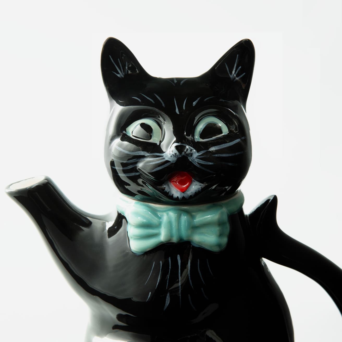 イギリスでは幸運のシンボルとされている黒猫の《チャーリー》。