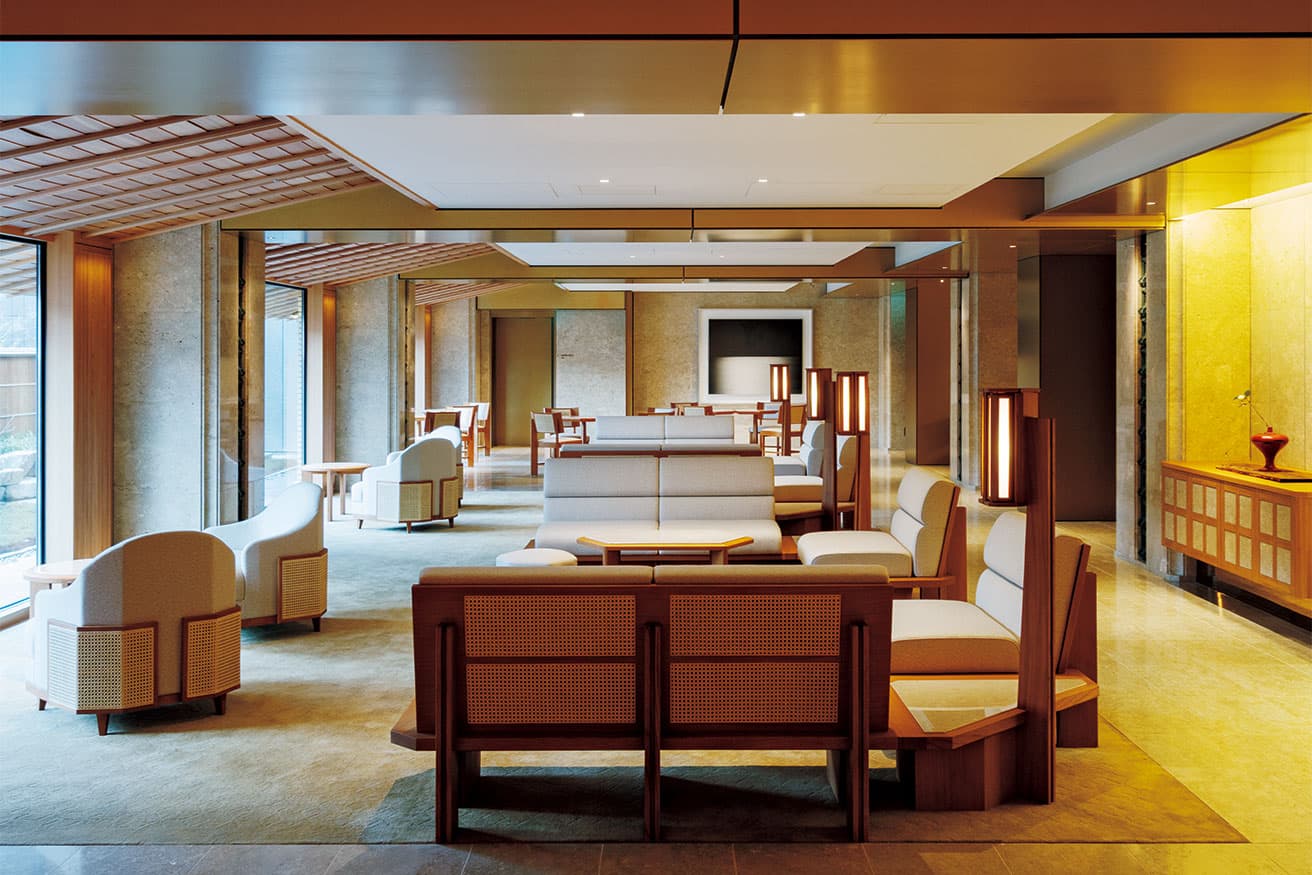 コンシェルジュデスク側からの眺め。