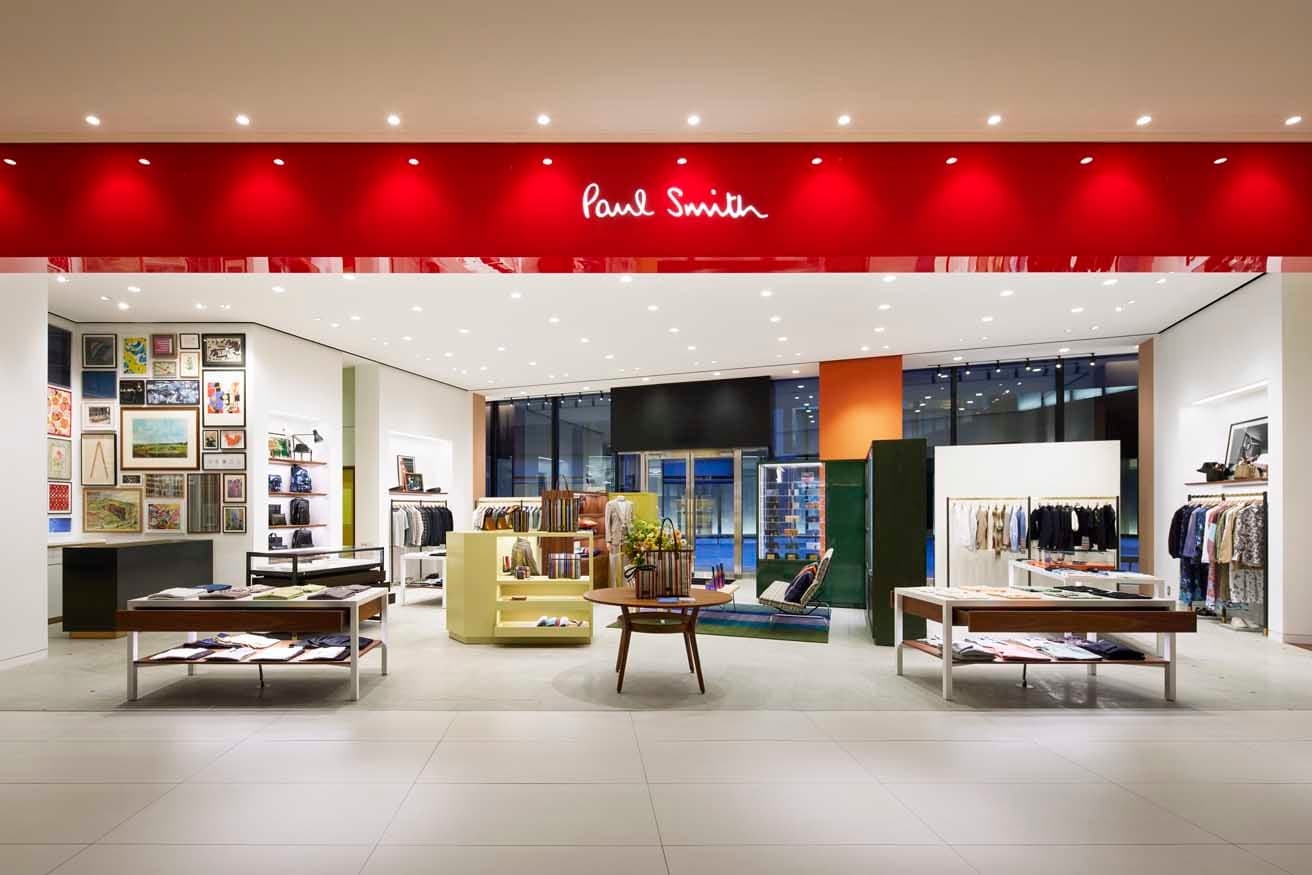 〈ポール・スミス グラングリーン大阪店〉は、南館の1階に位置する。