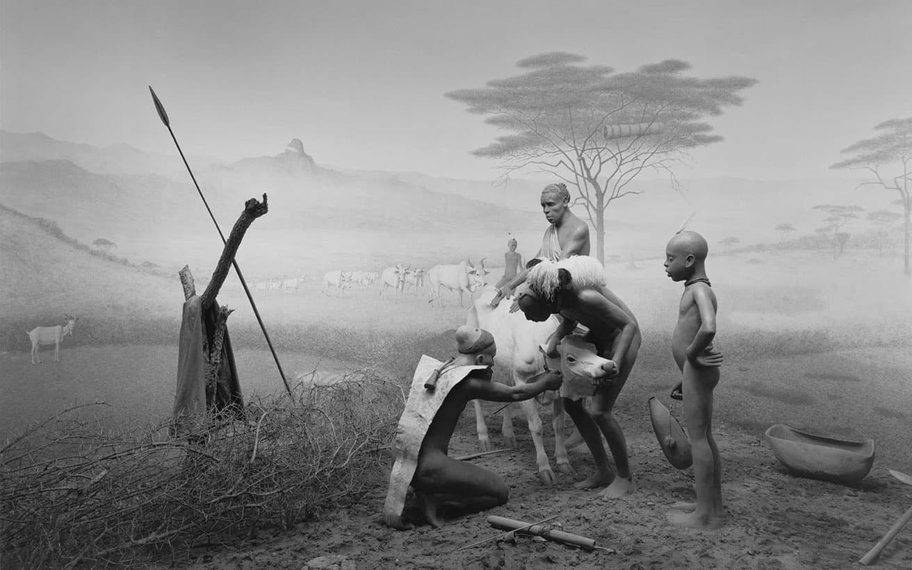 杉本博司《ポコット族》2025年 ゼラチン・シルバー・プリント 119.4×185.4cm　(c) Hiroshi Sugimoto / Courtesy of Gallery Koyanagi