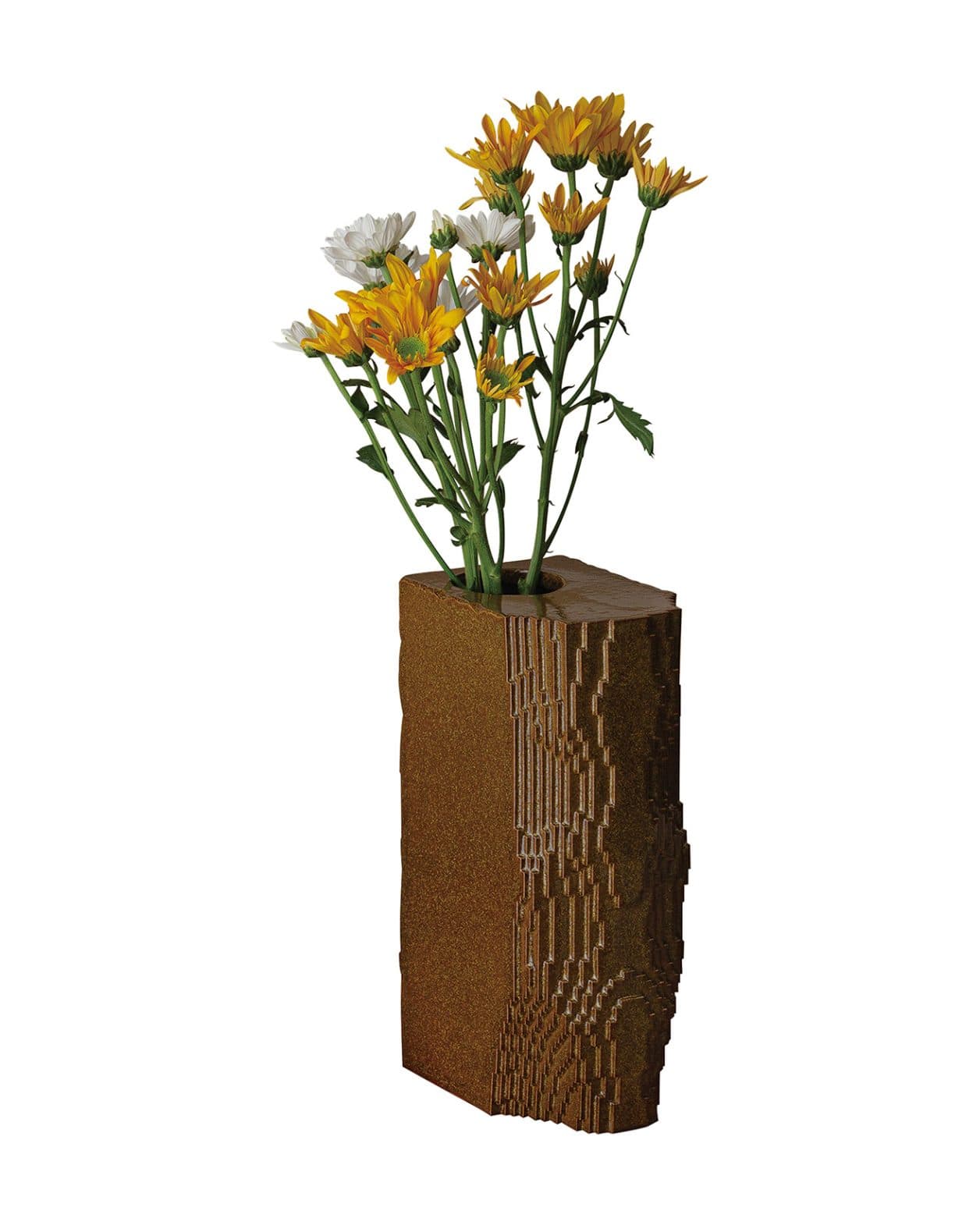 「コンピュータ陶芸」に特化したブランドによる、テクノロジーと工芸が融合したフラワーベース。