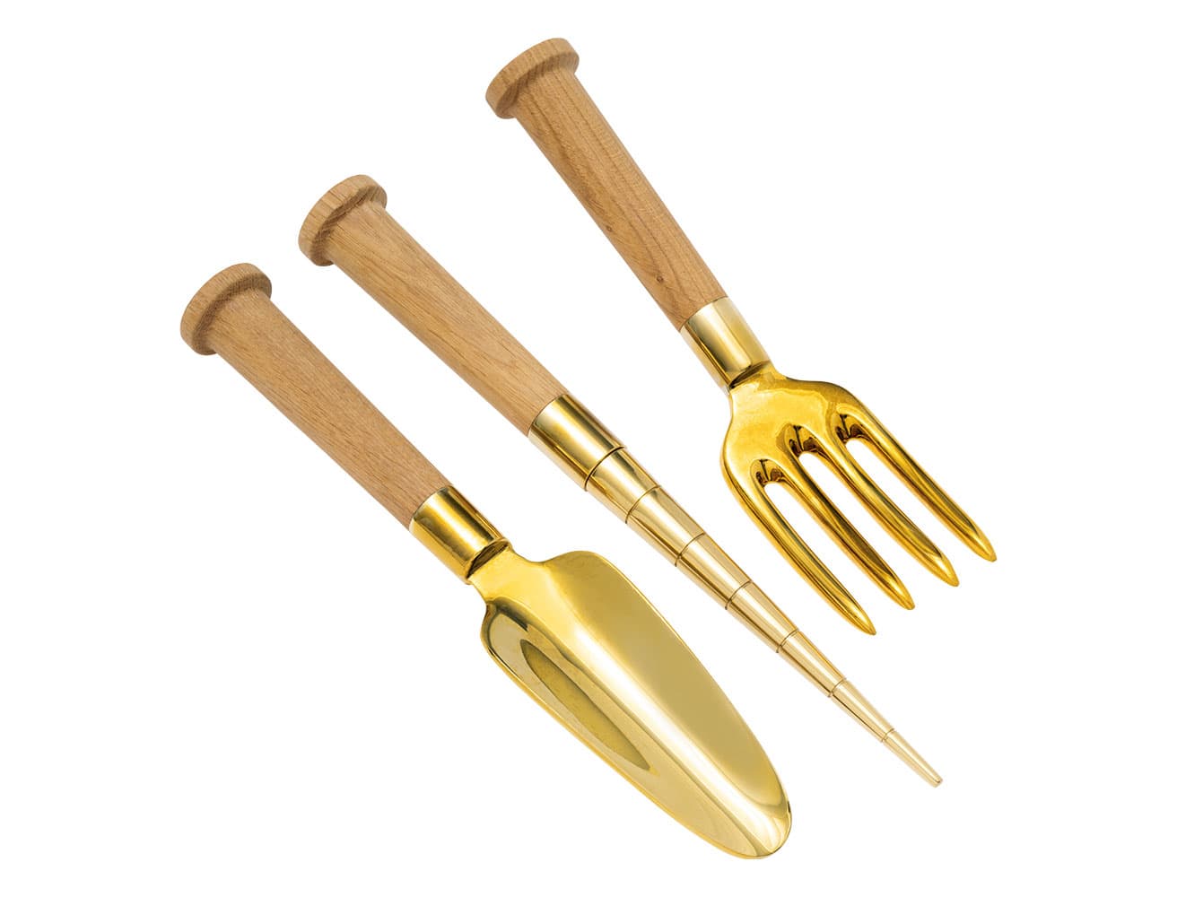 ハンドシャベル、フォーク各37,400円、プランティングスティック40,700円。