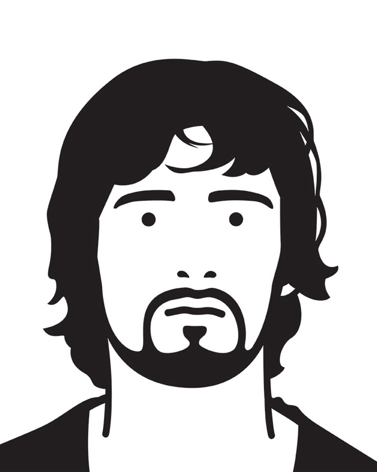 ジュリアン・オピー《ゲイリー、ポップスター》1998－99年、テート美術館蔵　© Julian Opie