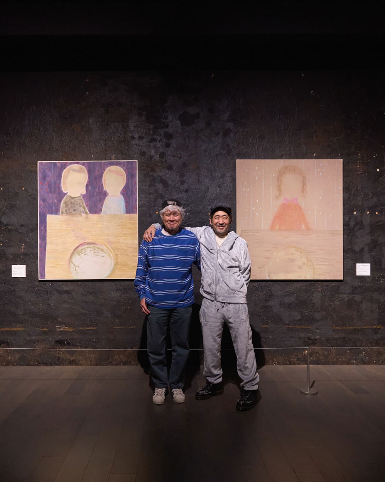 「（人物の）顔が描ける人としか、上手く共作はできないんです」と杉戸。あらかじめ完成形を定めず、時には長い未完成の期間を経て加筆されながらつくっていくそう。