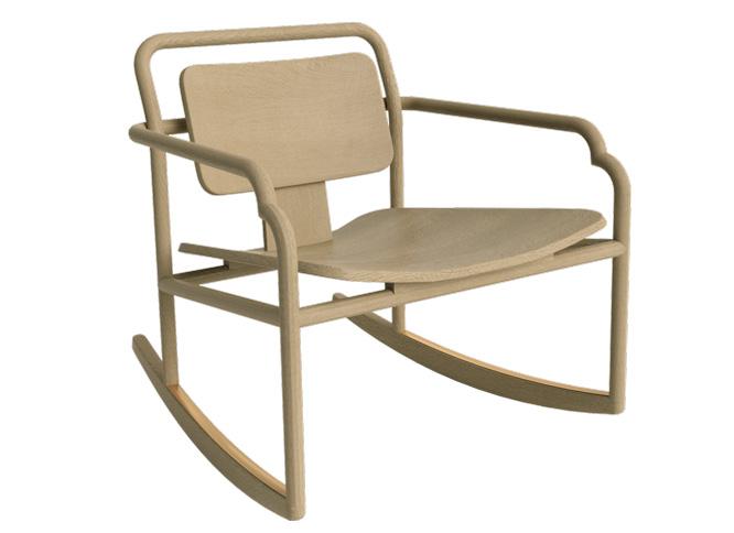 ラグジュアリーブランド〈AKAR DE NISSIM〉からシノワな揺り椅子《Marceau Rocking Chair》。