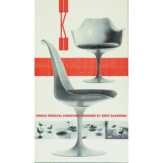 Herbert Matter. K (noll) Single Pedestal Furniture Designed By Eero Saarinen. c. 1957. ©2016 Alexander Matter