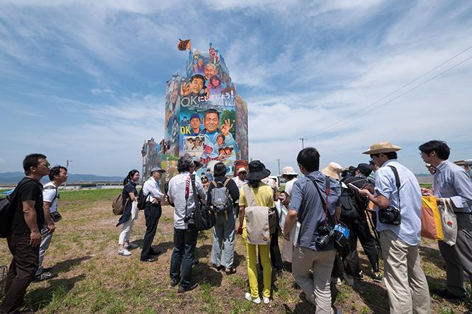 ナウィン・ラワンチャイクン《OK Tower》2016 Installation view at Nishiura village, Megijima, Japan  Photo by Navin Production