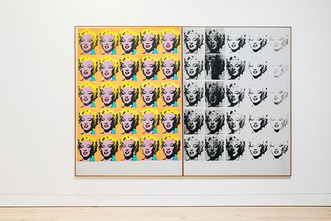 《マリリン・ディプティック（二連祭壇画）》、1962年。
Marilyn Diptych  /Tate, London; purchased 1980 (c) The Andy Warhol Foundation for the Visual Arts, Inc. / Artists Rights Society (ARS) New York