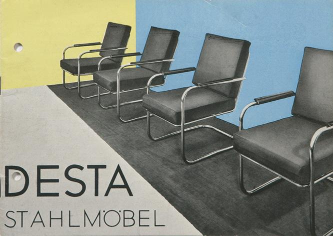 DESTA Deutsche Stahlrohrmöbel社のカタログ。 1931 (c) Vitra Design Museum, Nachlass Anton Lorenz (Grafik: Otto Rittweger)