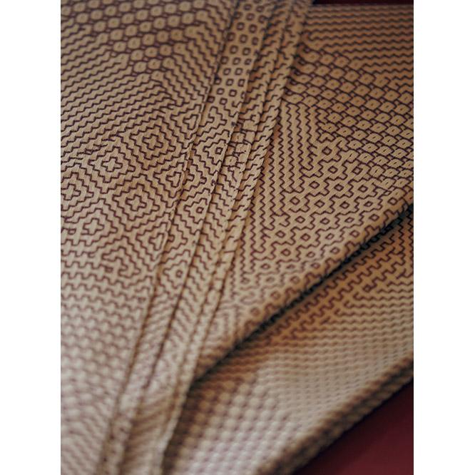Purchase No. 7 [SASHIKO-ORI] 　Modern textile from a vintage loom, a wrapping cloth of sashiko-ori.