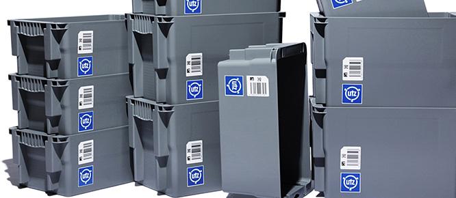 UTZ Post container　さまざまな業務用プラスチック製品を手がけるスイスのメーカー〈UTZ〉。ポーランドの郵便局用コンテナをベースにした〈GENERAL VIEW〉オリジナル。