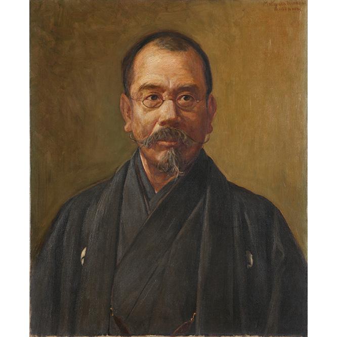 松岡壽《辰野金吾肖像》1921年、辰野家。