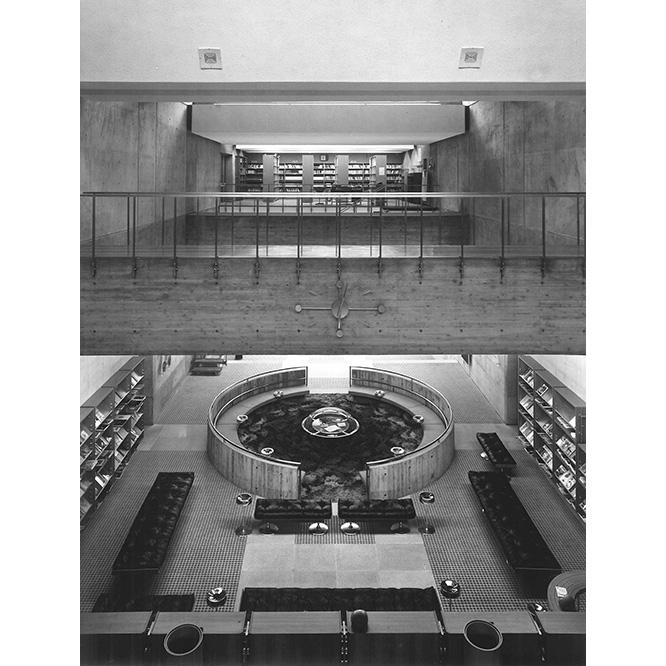 大分県立大分図書館 (1966) 　初期の代表作。建て替えが決まっていたが、現在は〈アートプラザ〉として再生。DOCOMOMOの日本のモダン・ムーブメント建築指定。　photo_Yasuhiro Ishimoto