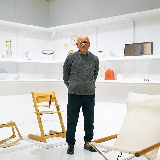 永井敬二　インテリアデザイナー。1948年佐賀県生まれ。福岡を拠点に活動し、モダンデザインのコレクターとしても知られる。