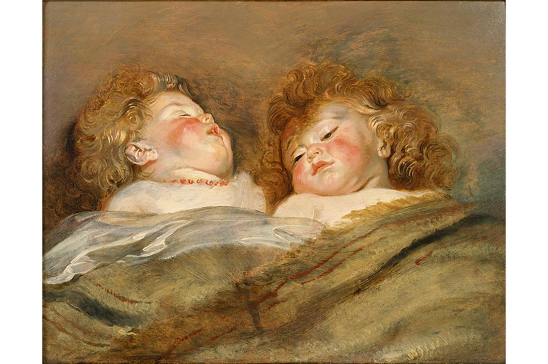 ペーテル・パウル・ルーベンス  《眠る二人の子供》1612〜13年頃　油彩、板　50.5×65.5㎝　〈国立西洋美術館〉蔵