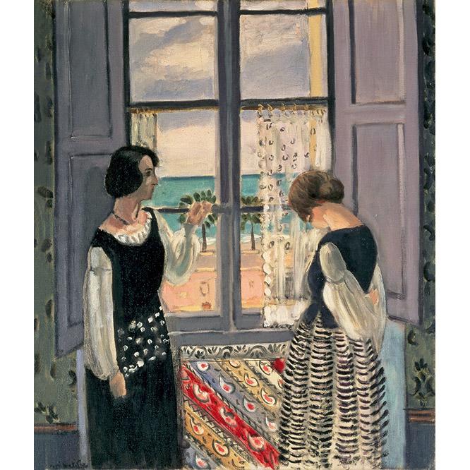 Henri Matisse 　アンリ・マティス《待つ》（1921-22）。油彩、キャンバス。愛知県美術館蔵。定期的に南仏ニースとパリを行き来していたマティスが、ニースのアパルトマンで描いた作品だ。