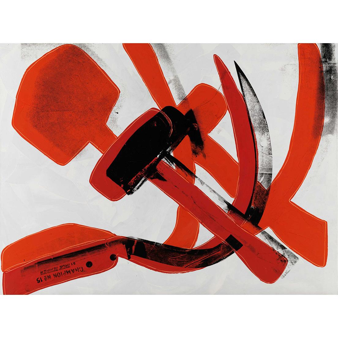 《Hammer and Sickle》（1967年）Museum Brandhorst　© 2020 The Andy Warhol Foundation for the Visual Arts, Inc./ Licensed by DACS, London.