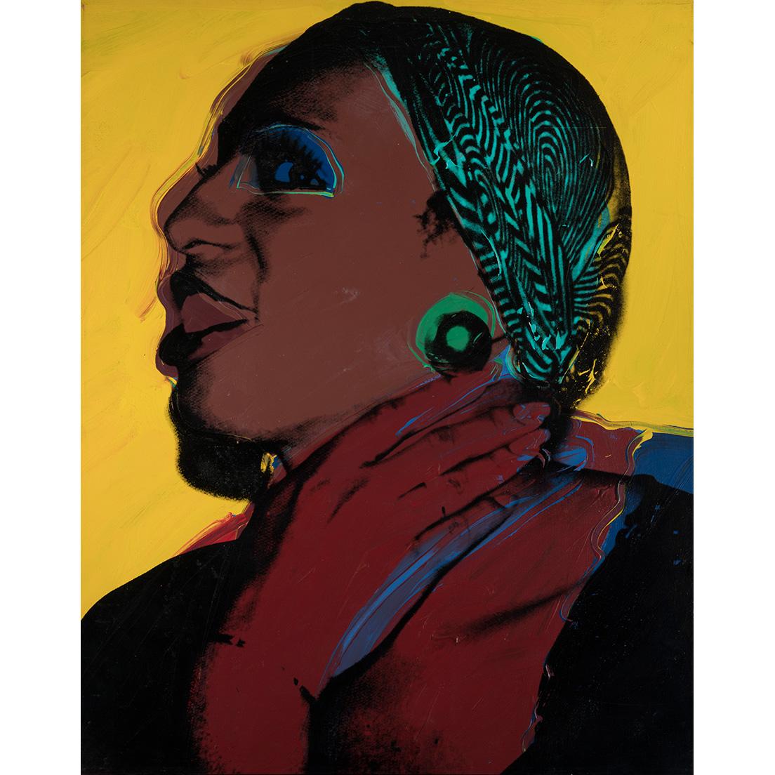 《Ladies and Gentlemen (Wilhelmina Ross)》（1975年）Acrylic paint and silkscreen ink on canvas 1270 x 1016 mm Italian private collection　© 2020 The Andy Warhol Foundation for the Visual Arts, Inc./ Licensed by DACS, London.
