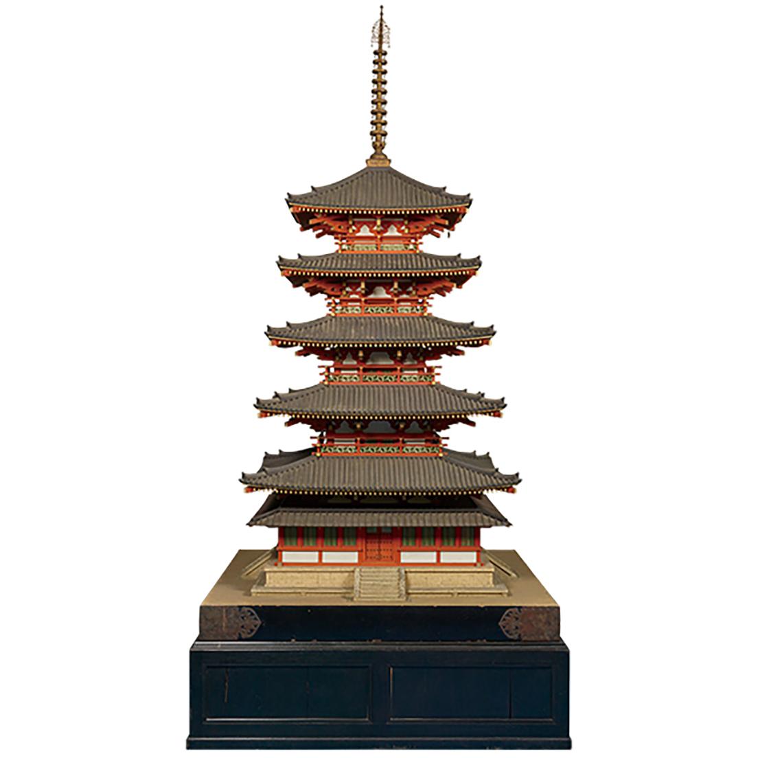 法隆寺五重塔 1/10模型 1932 年 東京国立博物館蔵 展示会場：東京国立博物館