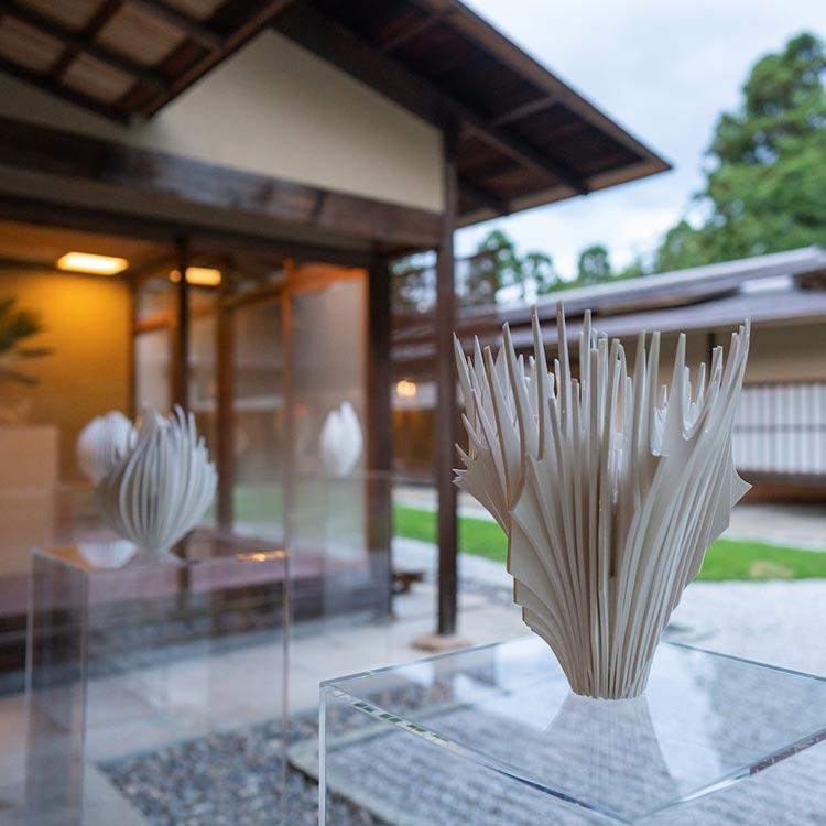 陶芸家と建築家の2つの顔を持つ奈良祐希が、数寄屋風建築〈佳水園〉でコラボ＆新作披露。
