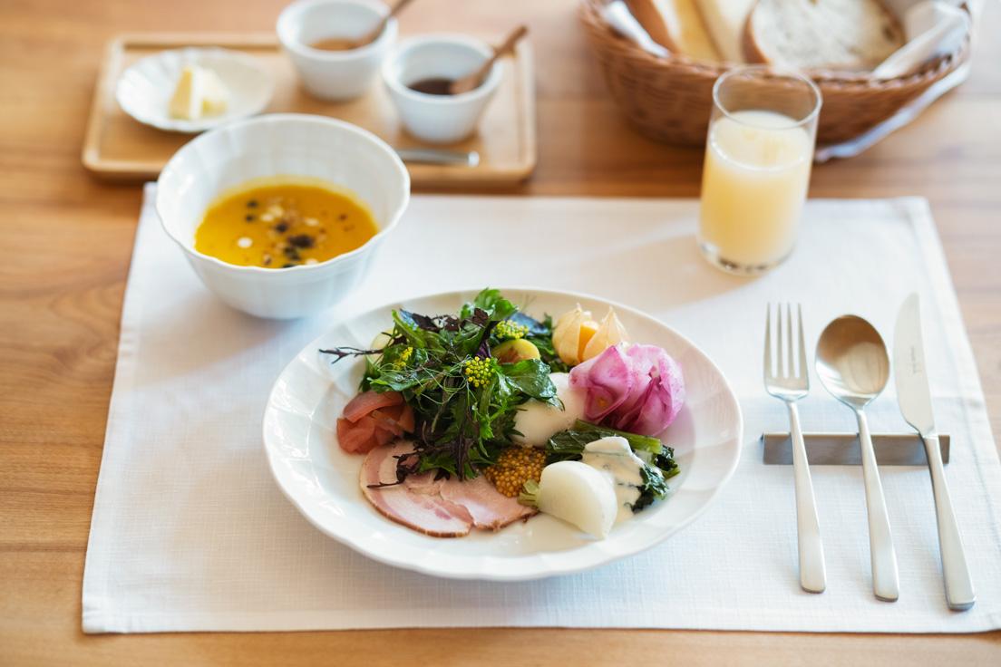 〈Shishiiwa Kitchen〉のプロジェクトの１つ、冷水希三子さんの朝食。