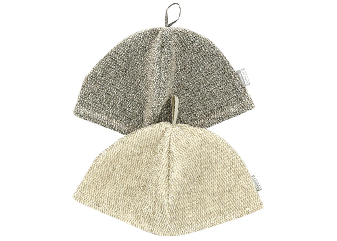 《MERI sauna hat(white-linen-black /white-linen)》70%リネン・30%コットン。4,000円。