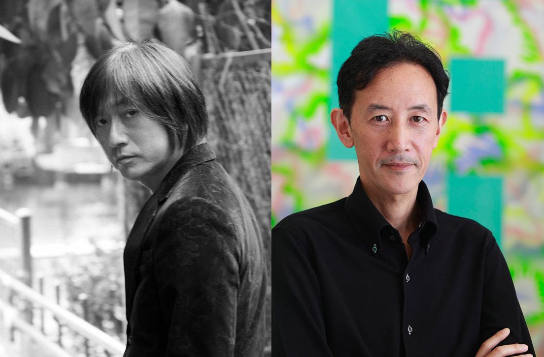 （左から）総合プロデューサーの小林武史と、2021年のインディペンデント・キュレーターと務める窪田研二。©︎Reborn-Art Festival
