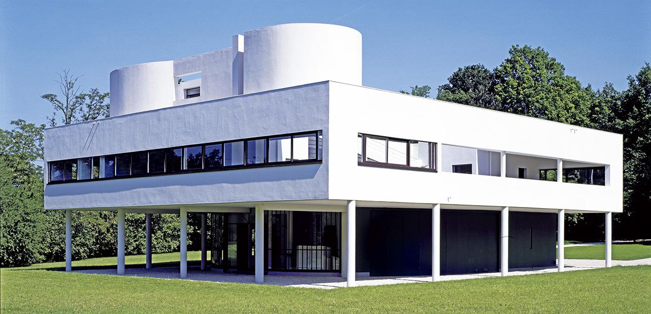 パリ郊外のポワシーに建設された〈サヴォワ邸〉。1928年設計、1931年施工。(c) Jean-Christophe Ballot / CMN (c) FLC - ADAGP