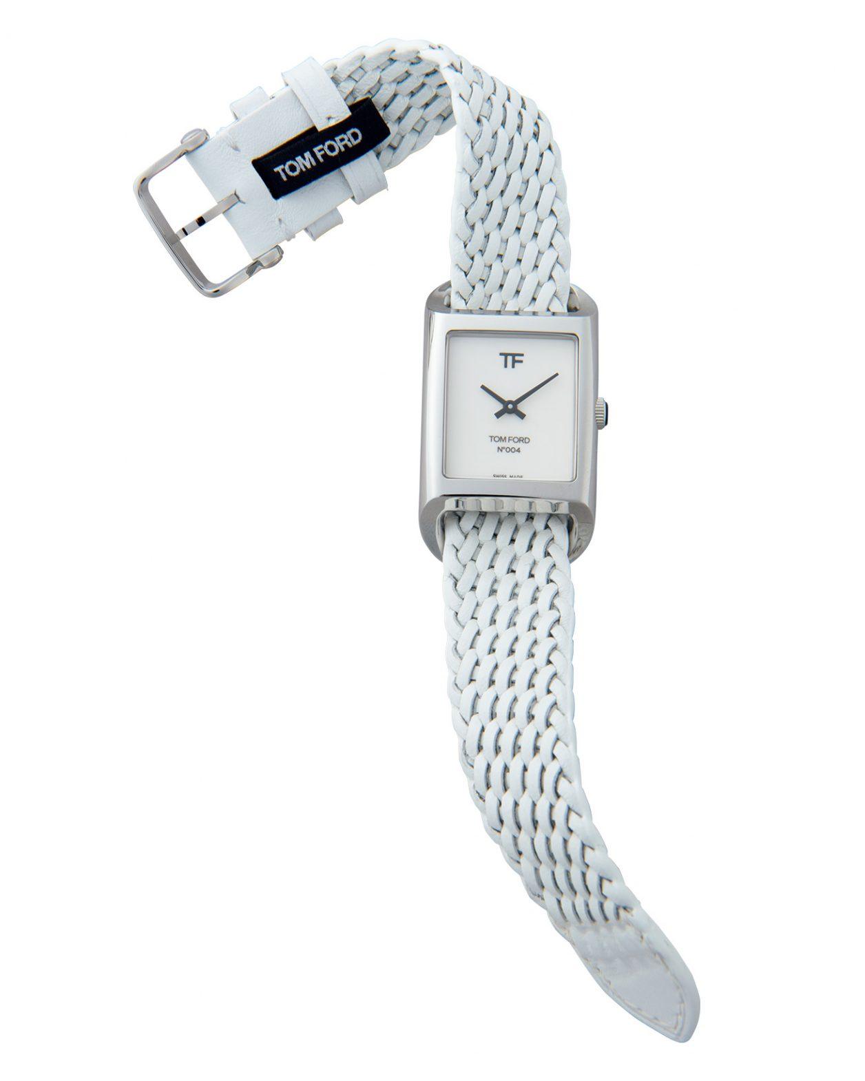 リサイクルステンレスを使ったサステナビリティな腕時計〈トム フォード タイムピース〉。