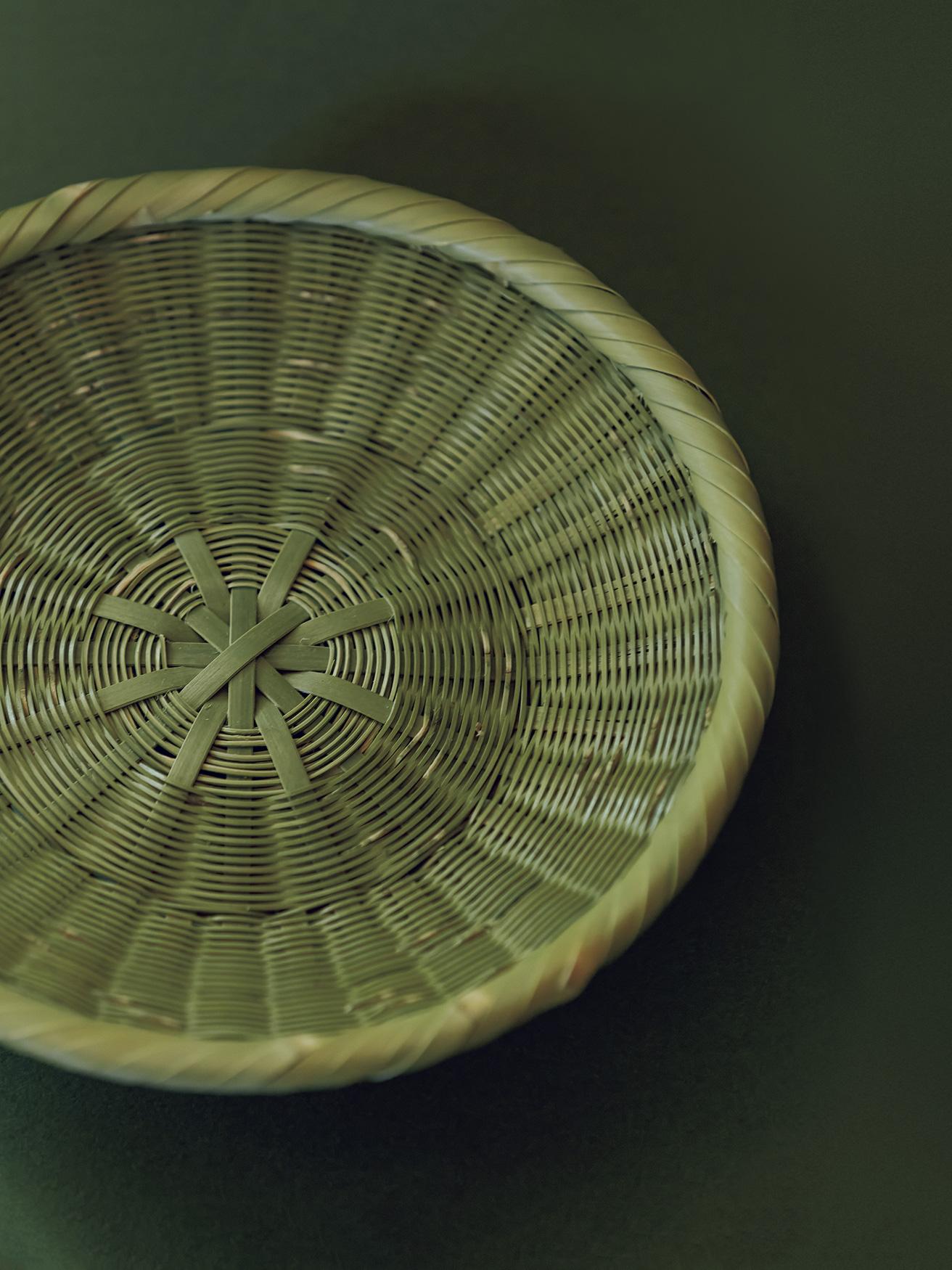 Purchase No. 64【青竹細工の蕎麦笊】自ら伐った材で編む青々した竹の生活道具。