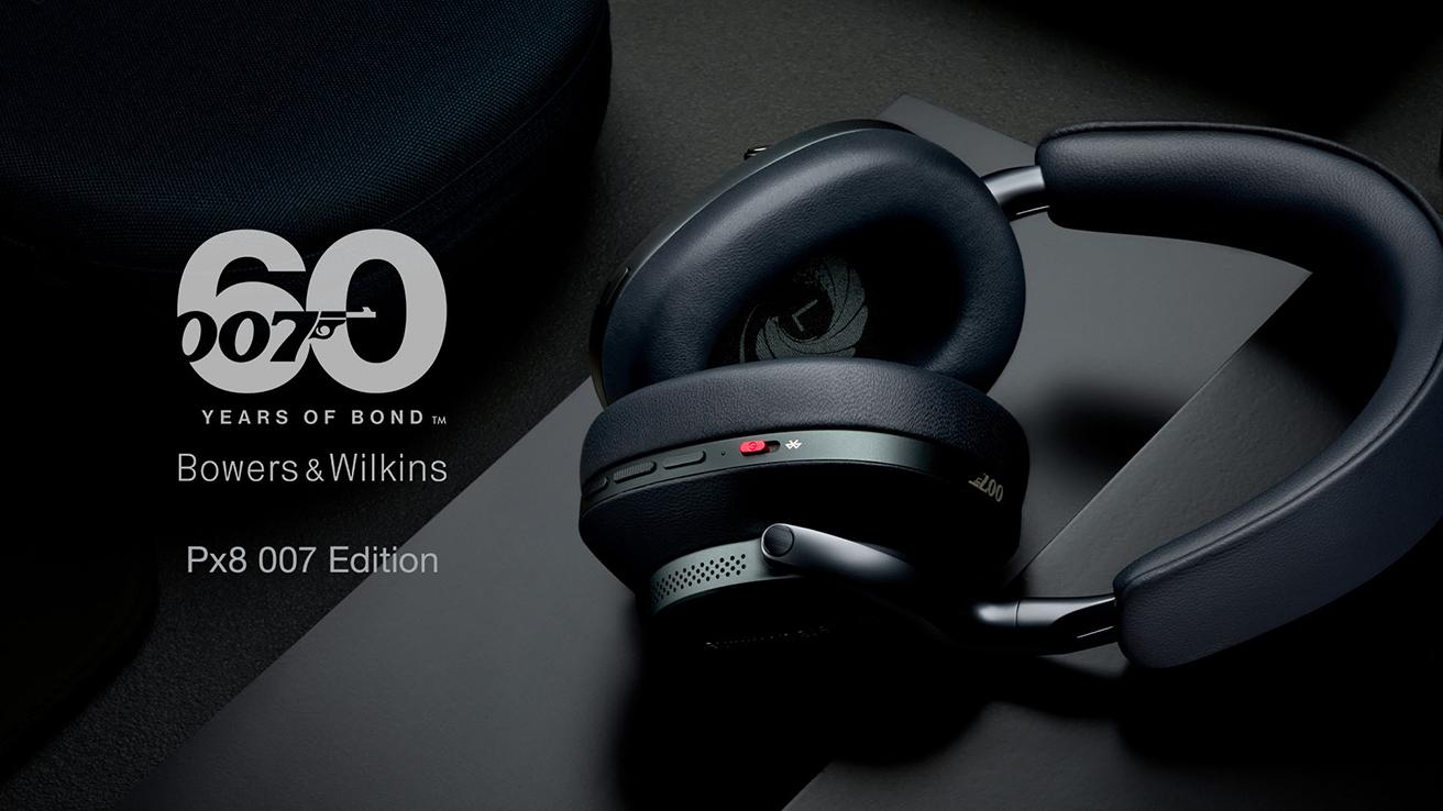 映画「007」シリーズ60周年記念の限定版オーバーイヤー・ノイズキャンセリングヘッドフォン《Px8 007 Edition》オープン価格。