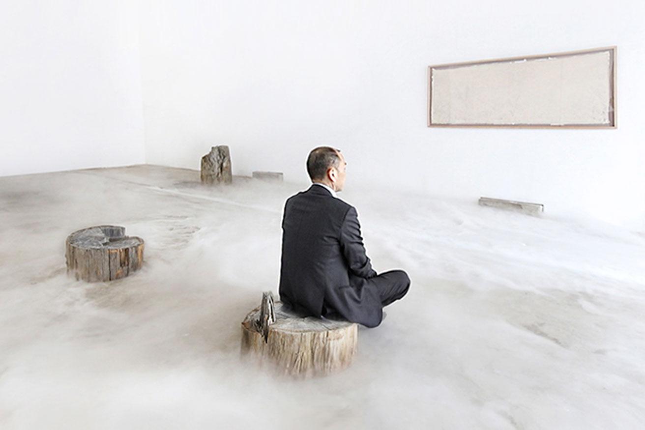 シーズン・ラオ《虚室・生白》展示風景。2023年。「An Empty Room Turns White For Enlightenment - Season Lao Exhibition」（2023年、ニース国立東洋美術館、フランス）