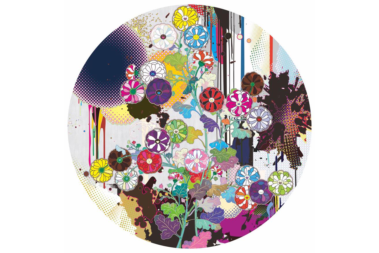 《琳派のお花と抽象的図像》（参考画像）2023年。Ⓒ2023 Takashi Murakami/Kaikai Kiki Co., Ltd. All Rights Reserved.