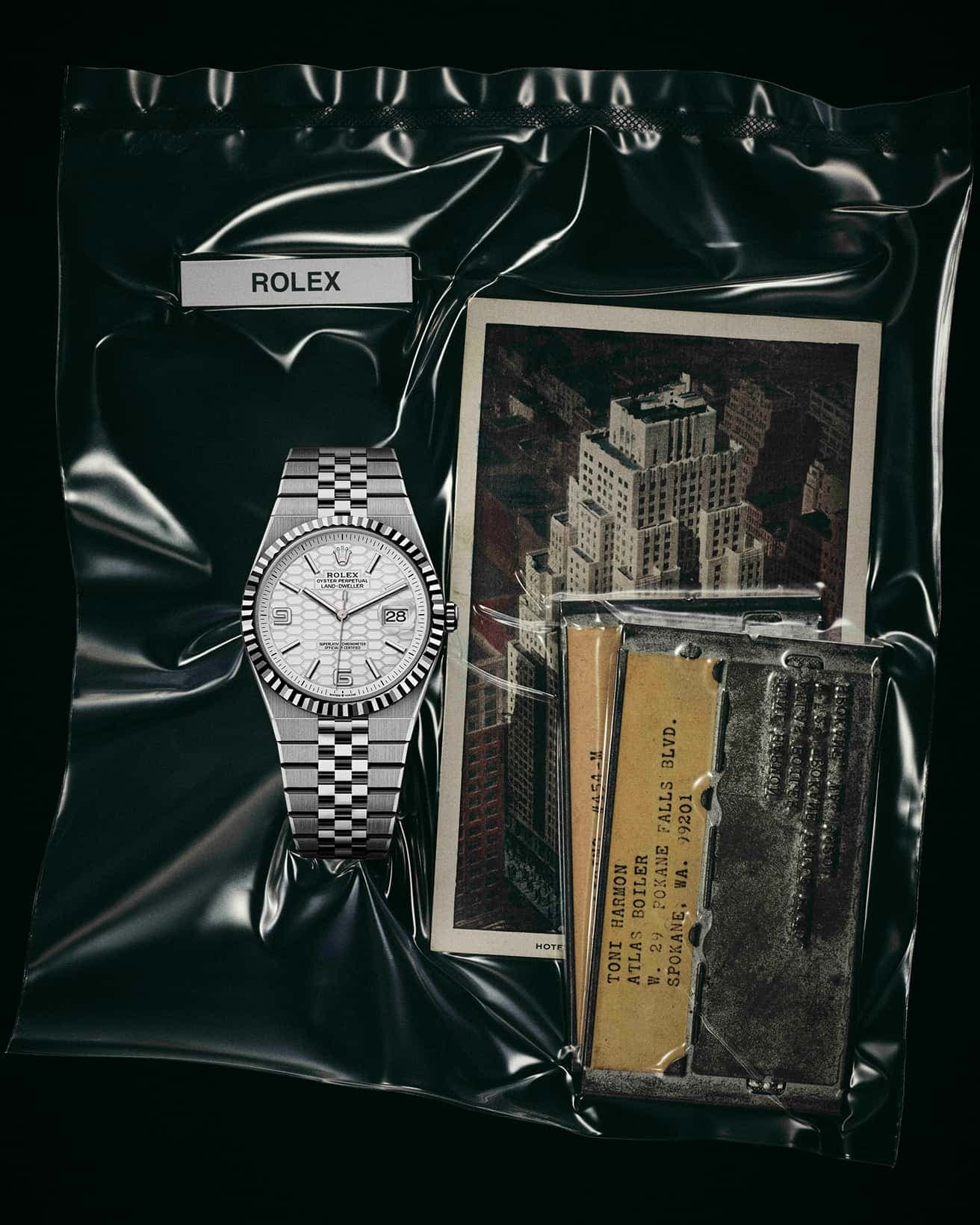 《ランドドゥエラー 40》径40mm、自動巻き、オイスタースティール×ホワイトゴールドケース、オイスタースティールブレスレット。2,255,000円。